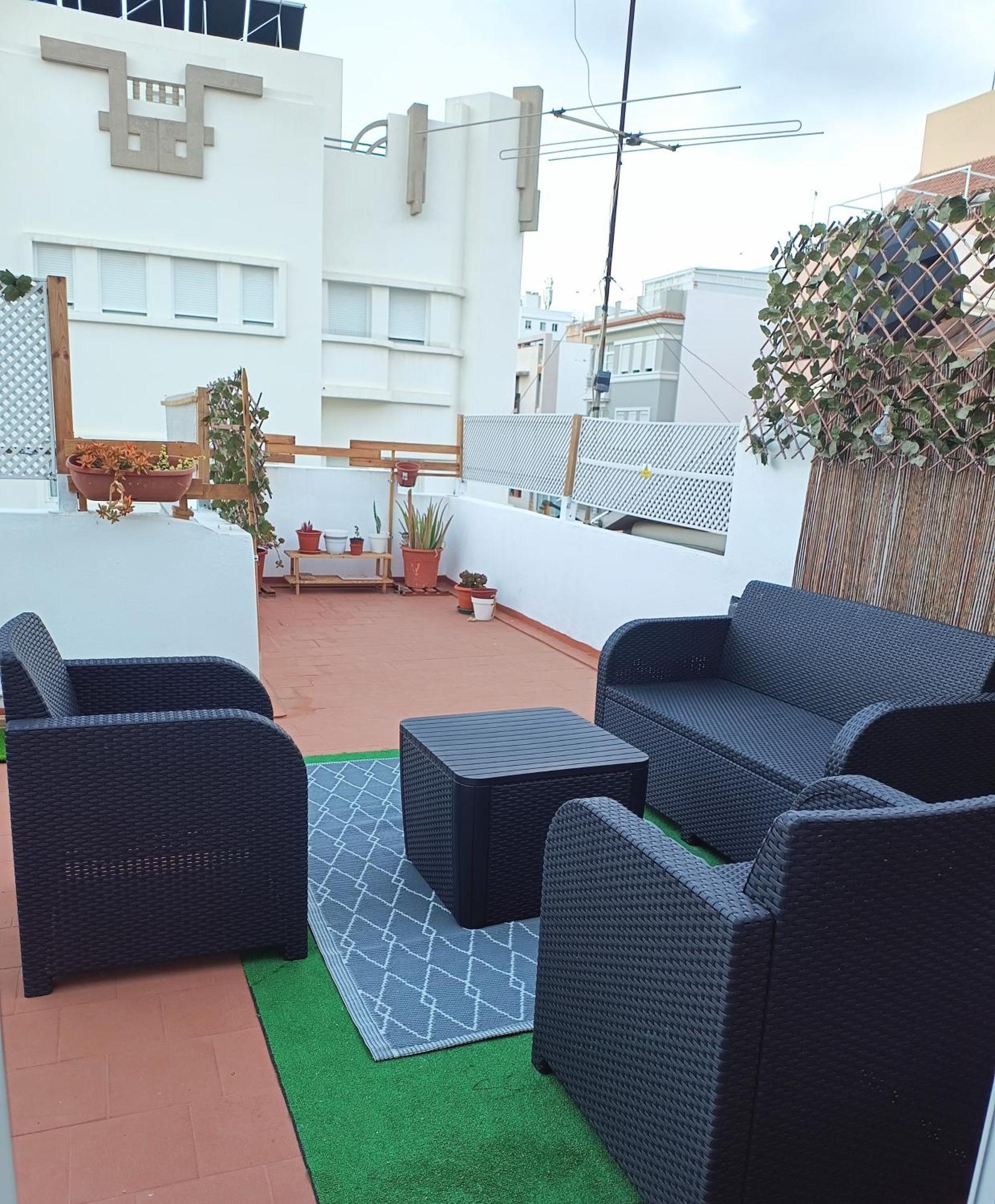 Center Santa Cruz, Alojamiento Centrico Con Gran Terraza, Cocina , Salon Y Banos, Todo Privado Exterior photo